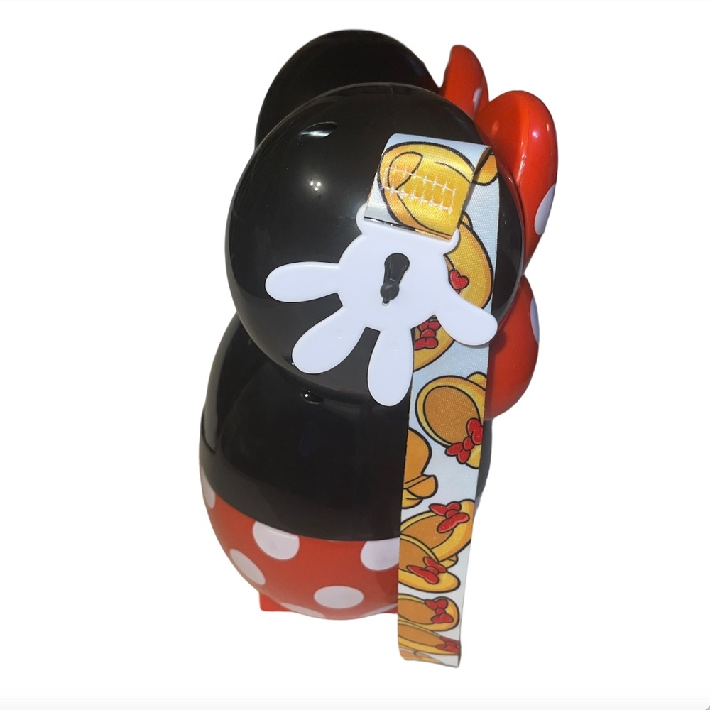 Disney Parks Minnie Mouse 90TH Anniversary Popcorn Bucket 2019 w/ Strap - Picture 5 of 15